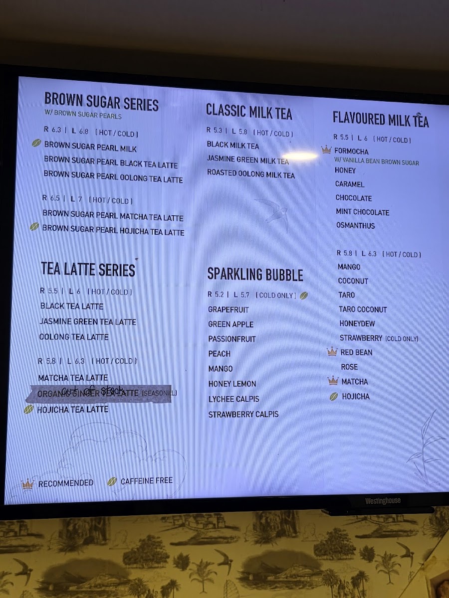 Formocha Menu - Image 1